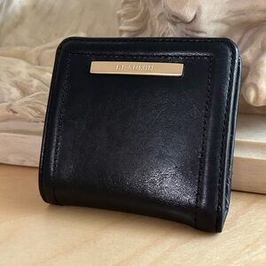 Brahmin Black Leather Small Wallet